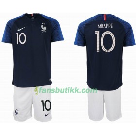 Fotball-VM 2018 Frankrike drakt MBAPPE 10 2 star Barn Hjemmetrøye